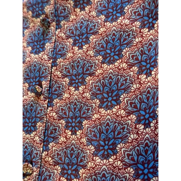 CAbi Sleeveless Blouse Size Medium Button Polyester Beach‎ Colorful Lightweight - Picture 9 of 11